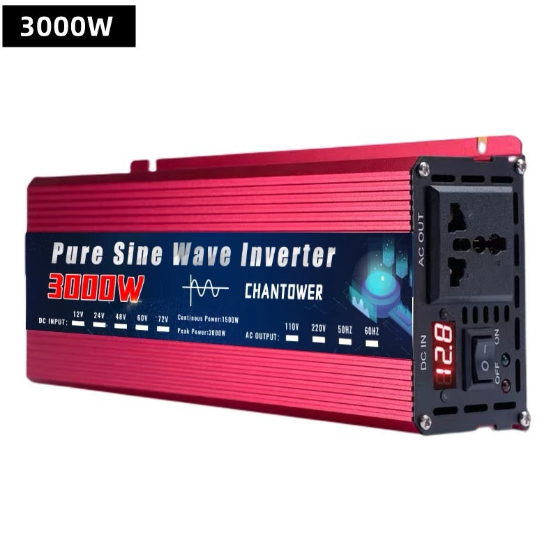 Camping Inverter 3000W 5000W DC To AC Portable Power Voltage Converter Works with Car Battery - Supersell