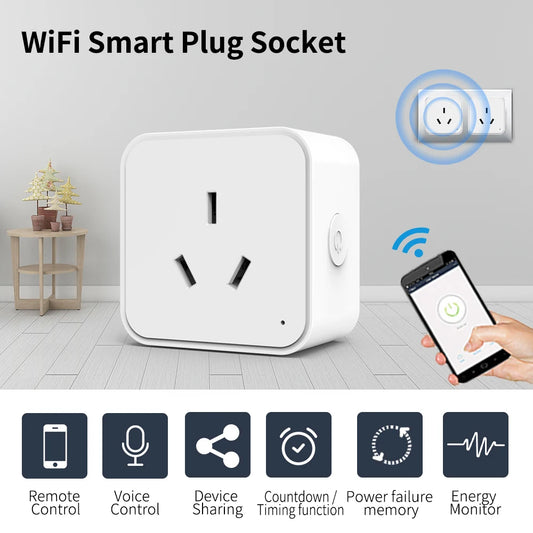 Tuya Smart Power Socket AU/NZ Adapter Wi-Fi Multi-Function Intelligent Outlet - Supersell