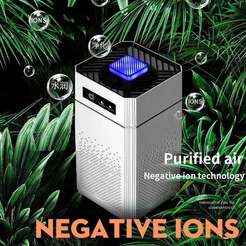 Smart Air Purifier Negative Ions Generator Filter Purification Intelligent Desktop Air Purifier - Supersell