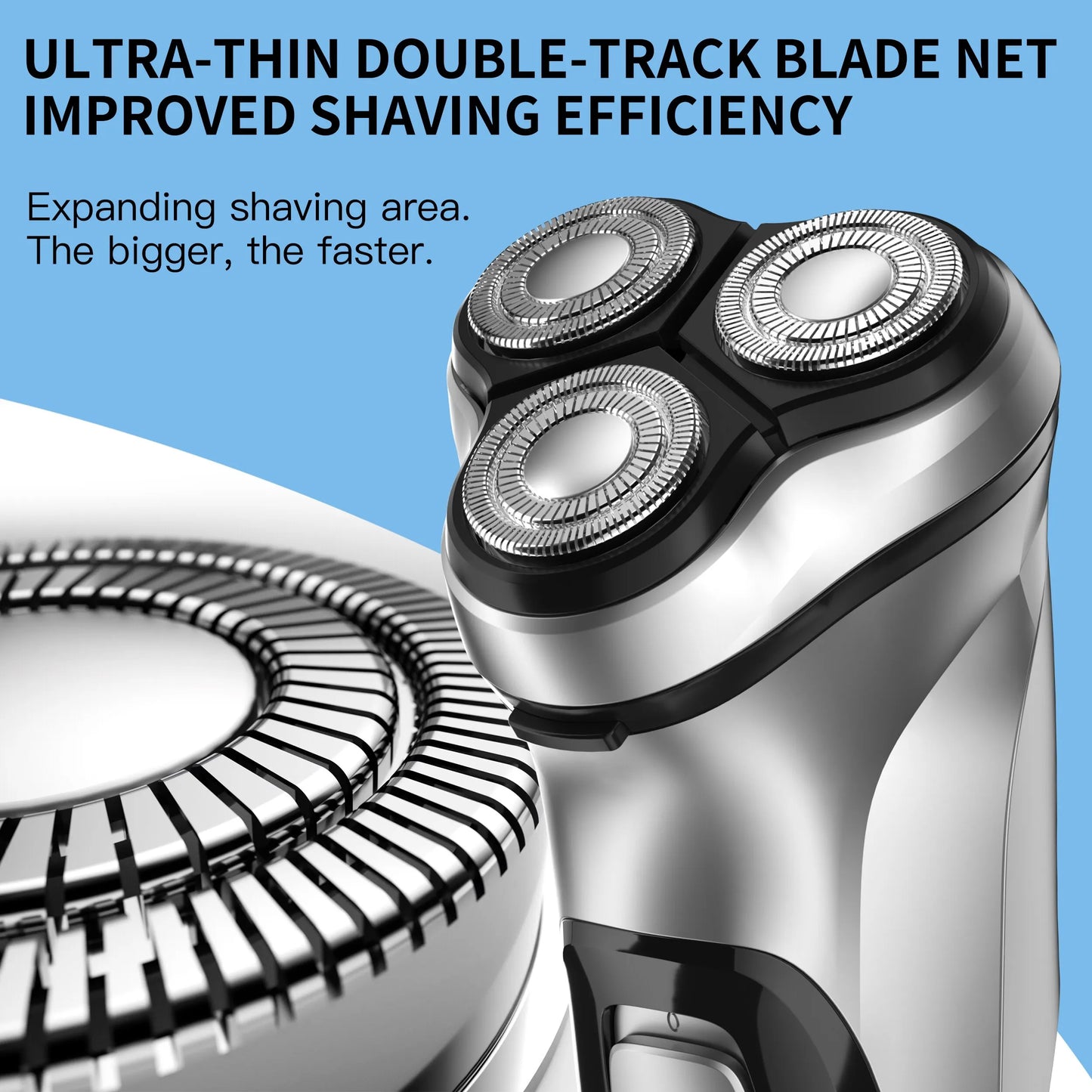 Electrical Rotary Shaver for Men 3D Floating Blades - Supersell