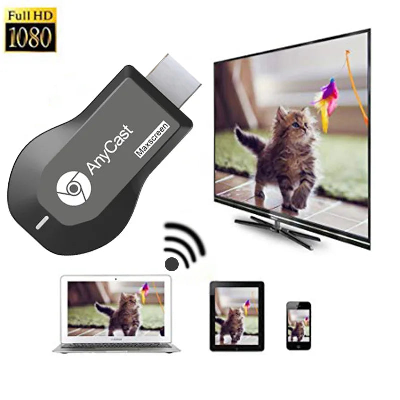 Wireless Wi-Fi Display TV Dongle Receiver HDMI-compatible TV Stick - Supersell