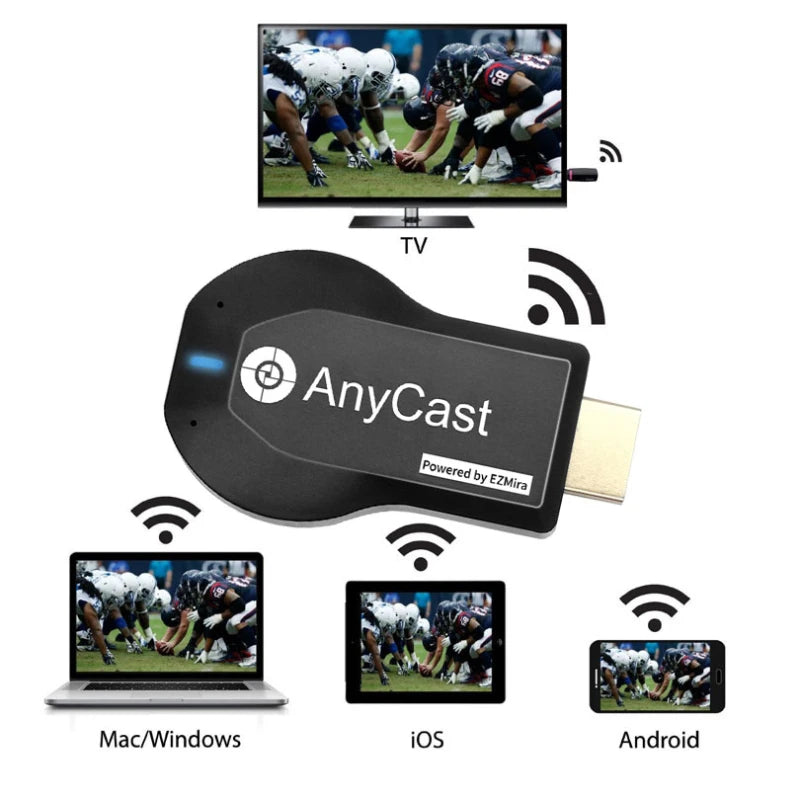 Wireless Wi-Fi Display TV Dongle Receiver HDMI-compatible TV Stick - Supersell