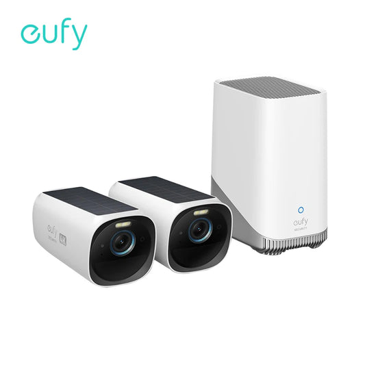 eufy security S330 eufyCam 3 Security Camera Outdoor Wireless 4K Camera Solar Panel Forever Power Face Recognition AI - Supersell