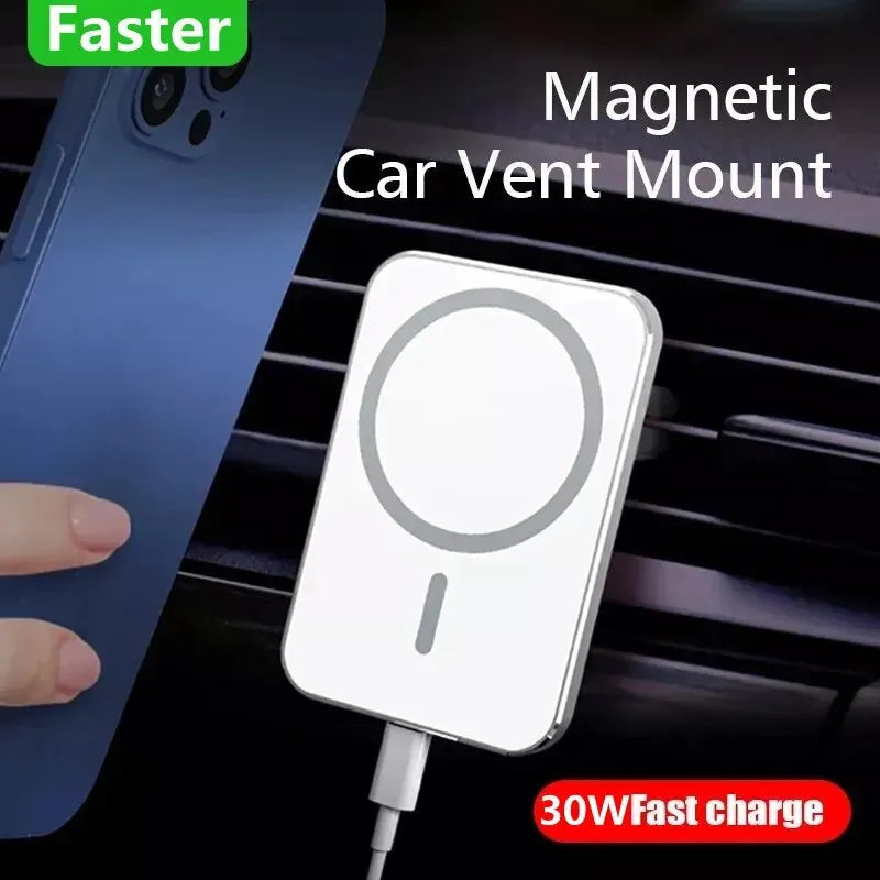 30W Magnetic Car Wireless Charger - Supersell