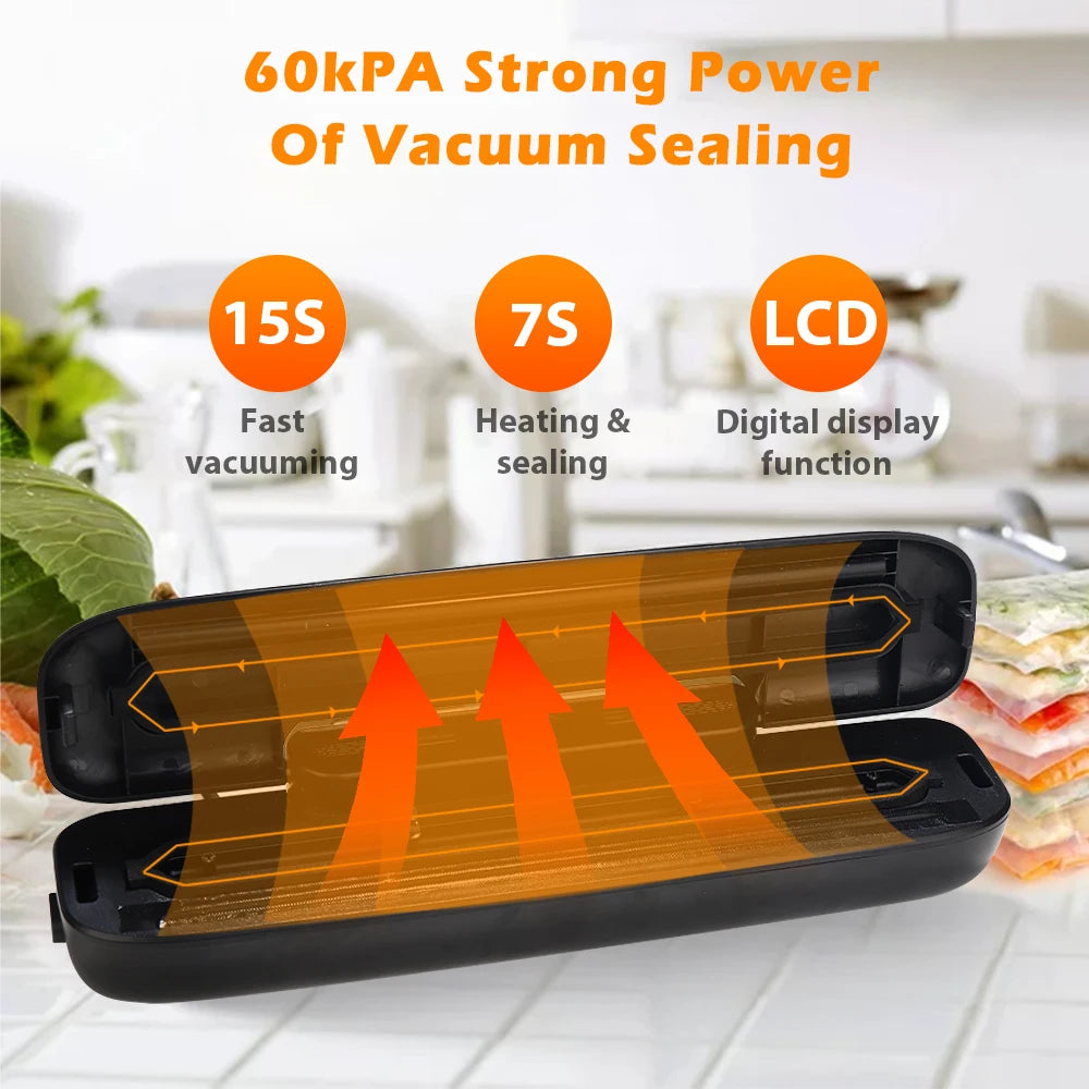 Vacuum Sealer Packaging Machine Food Vacuum Sealer With Free 10pcs Vacuum bags - Supersell