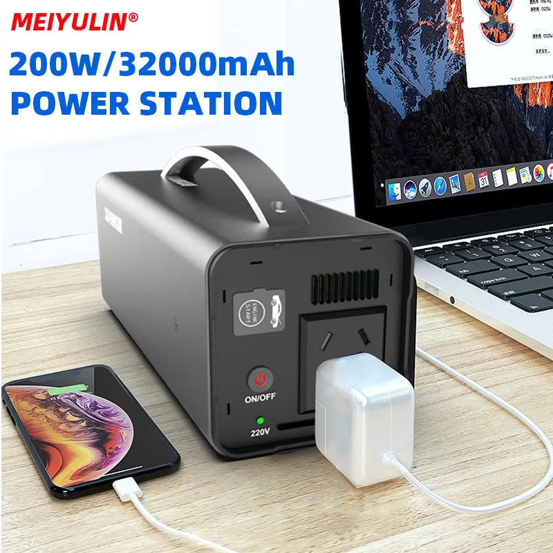 Portable Power Bank Station for Camping 32000mAh Lightweight 1.32kg - Supersell
