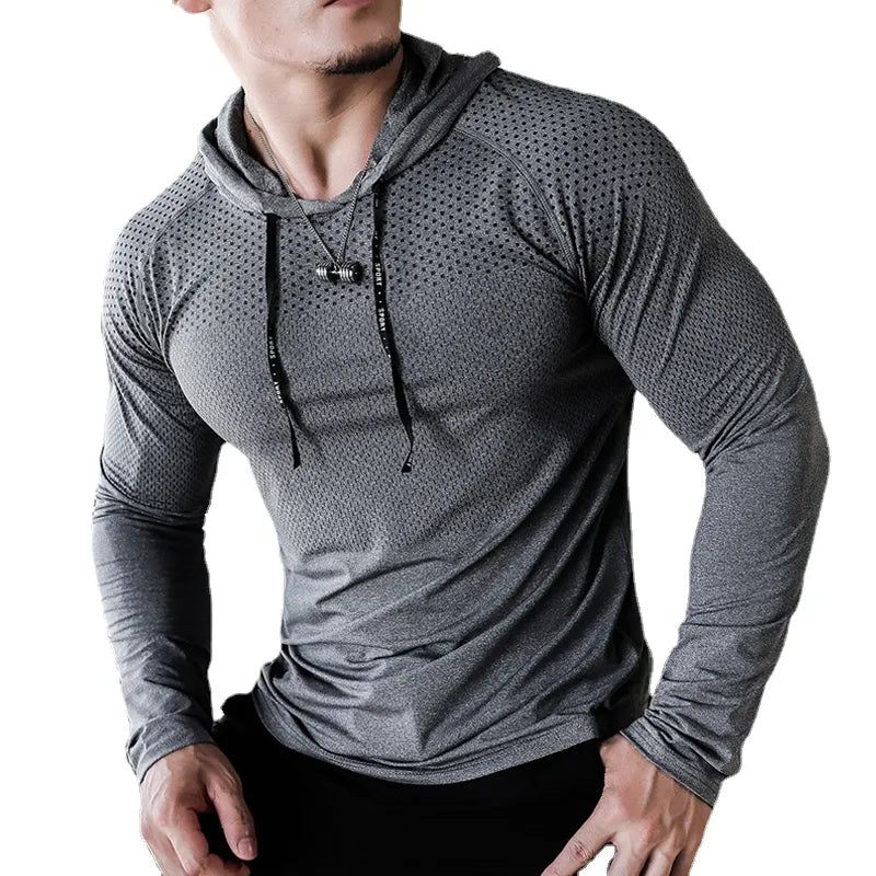 Mens Fitness Tracksuit Running Sport Hoodie - Supersell