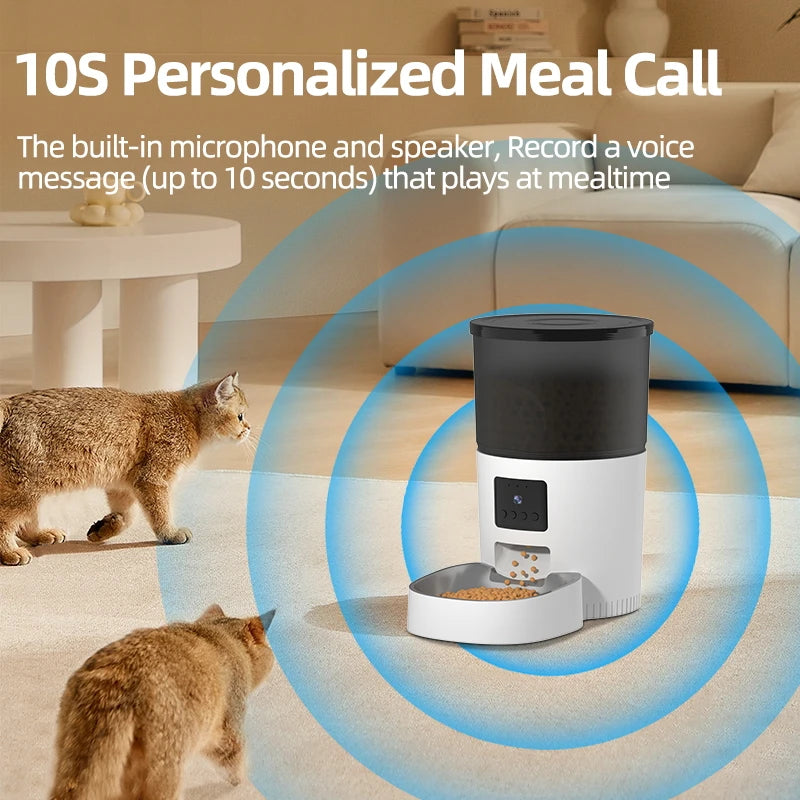Automatic Cat Dog Feeder With Camera Video Cat Food Dispenser - Supersell