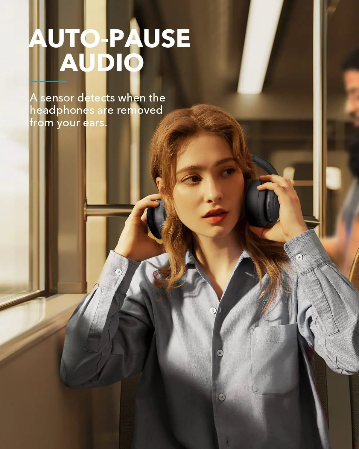 Soundcore by Anker Life Q35 Multi Mode Active Noise Cancelling wireless bluetooth Headphones, Hi-Res, 40H Playtime, Clear Calls