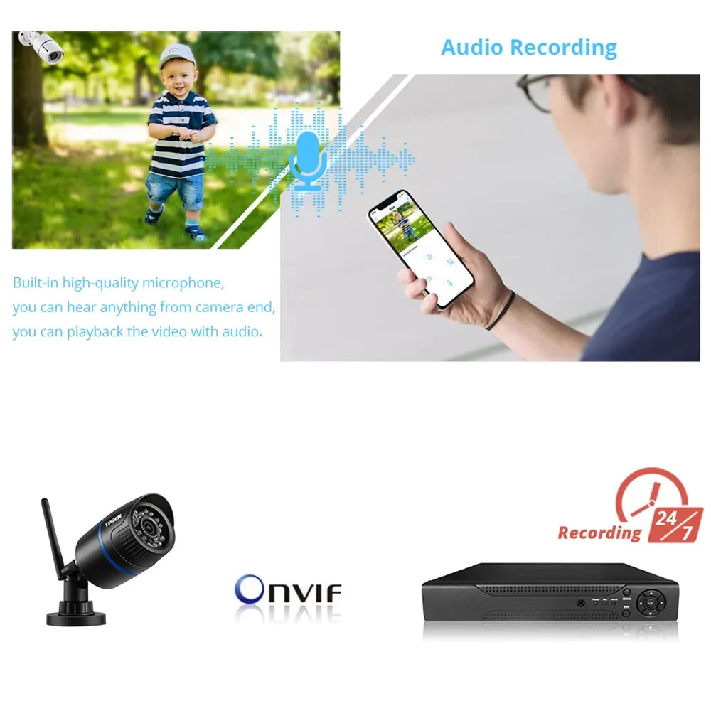 4MP Camera Outdoor WiFi Security Camera - Supersell