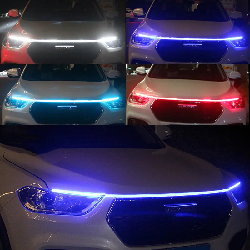 LED Daytime Running Light Scan Starting Car Hood Decorative Lights - Supersell