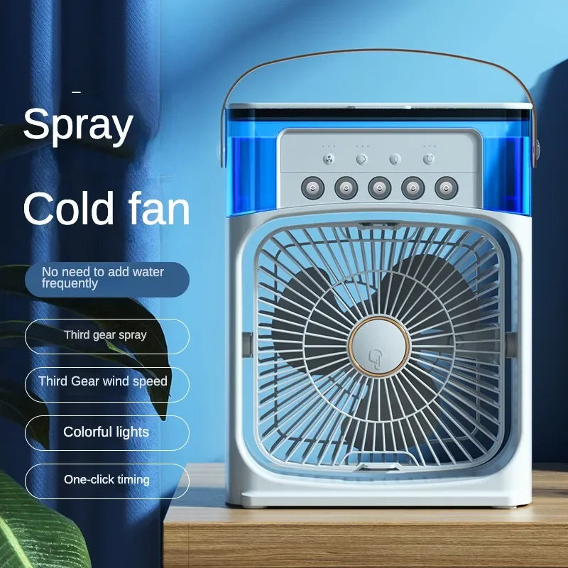 Portable Humidifier Fan Air Conditioner Household Small Air Cooler Speed Fan - Supersell