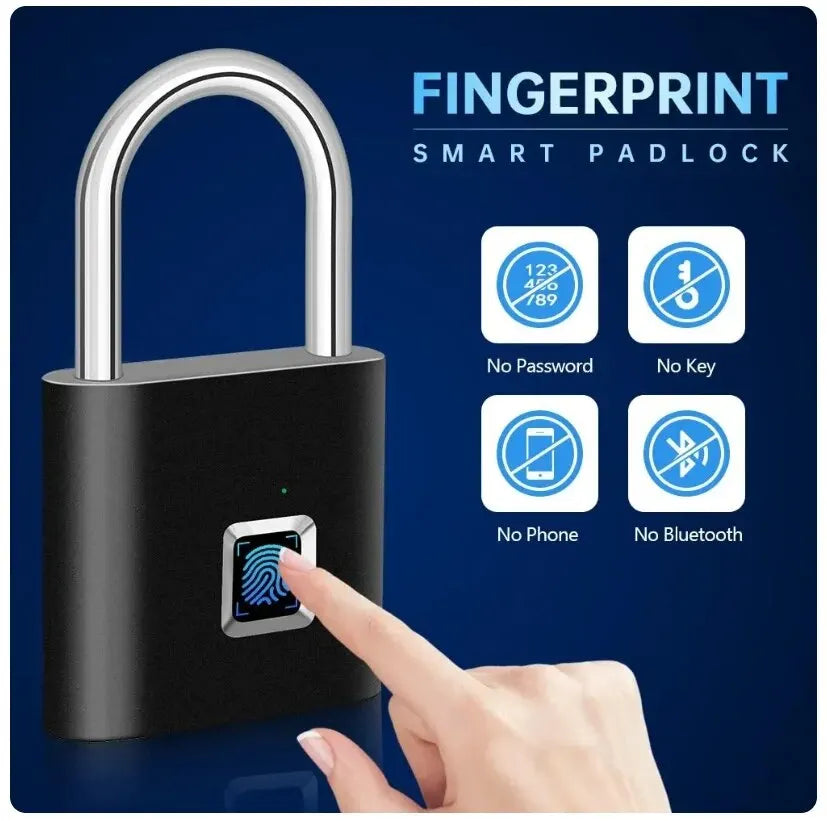 Fingerprint Lock Keyless Waterproof Anti-Theft Smart Lock - Supersell