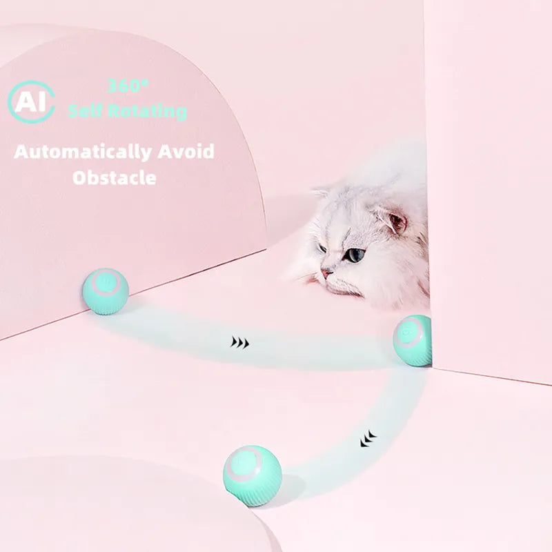 Electric Cat Ball Toys Automatic Rolling Smart Cat Toys - Supersell